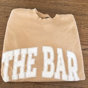 The Bar sweatshirt tan large
